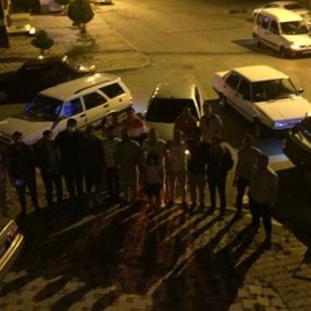 İstanbul’da bir grup drift yaparak doğum günü kutladı