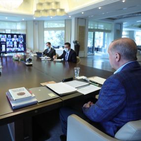 Erdoğan, 81 il teşkilatı ile bayramlaştı