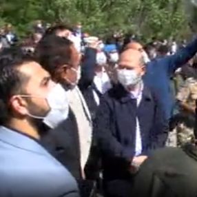 Bakan Soylu, Bingöl'de depreme yakalandı