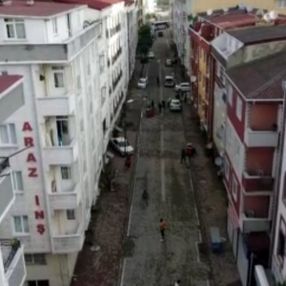 Esenyurt, sağanağın ardından havadan görüntülendi