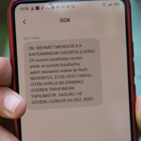 Test için hastaneye gidince kovuldunuz mesajı aldılar