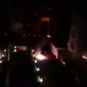 Pendik'te elektrik kablolarının patlama anı
