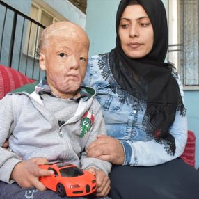 Aydın’da minik Halil'in yüzü artık gülüyor