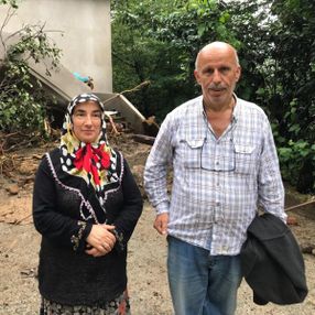 Rize'de, selden etkilenen çift o anları anlattı