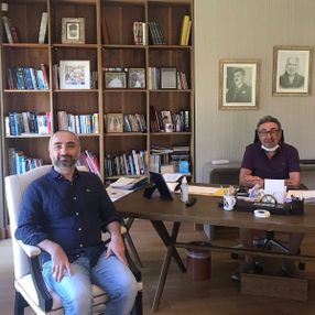 İsmail Saymaz, Aydın Doğan'ı ziyaret etti