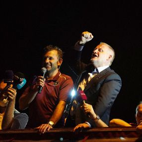 Göksel Gümüşdağ Şampiyonluk kutlamalarına katıldı