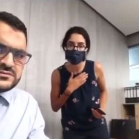 Lübnan'daki patlama, BBC muhabirinin röportajına yansıdı