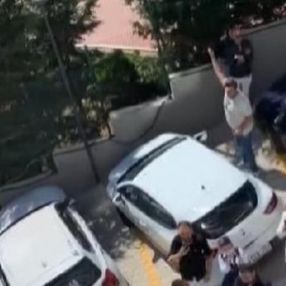 Kartal'da düğün magandası kamerada