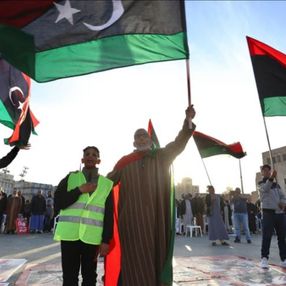 Libya'da Hafter konrolündeki Sebha'da Hafter'e protesto