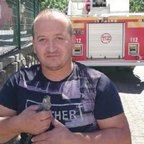 Zonguldak'ta kaçan papağanını yakalarken ağaçta kaldı