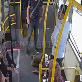 Sivas'ta otobüs şoförü, dilini yutan yolcuyu hastaneye yetiştirdi