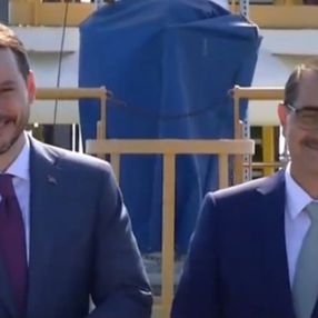 Berat Albayrak ile Fatih Dönmez'in keyifli halleri dikkat çekti
