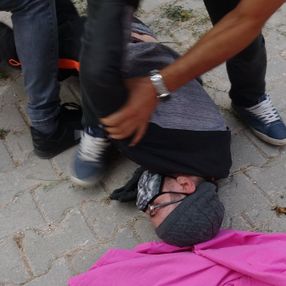 Tokat'ta hırsızın yakalanma anı kameralara yansıdı