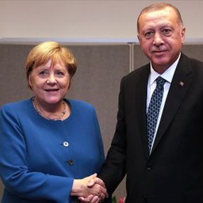 Cumhurbaşkanı Erdoğan, Merkel ile görüştü