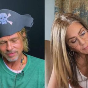 Brad Pitt ve Jennifer Aniston okuma etkinliğinde buluştu