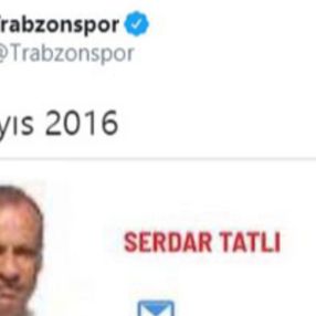 Trabzonspor'dan Serdar Tatlı paylaşımı