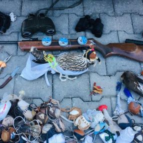 Kars'ta, tuzakla yırtıcı kuş avlayan 3 kişiye 176 bin lira ceza