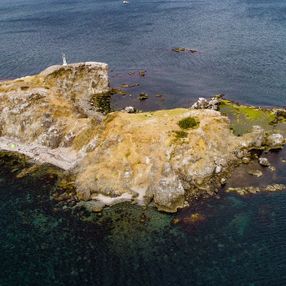 İstanbul'daki ıssız ada havadan görüntülendi