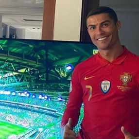 Ronaldo İsveç maçını televizyondan izledi
