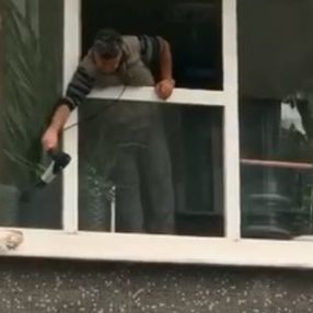 Sultangazi'de soğukta kalan kumruya saç kurutma makinesi ile müdahale