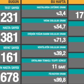 24 Kasım Türkiye'de koronavirüste güncel tablo