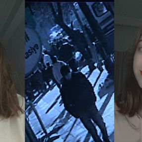 Tokat'ta Hanife Büşra Konyar'ın maganda kurşunuyla yaralandığı an