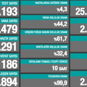 8 Ocak Türkiye'nin koronavirüs durumu