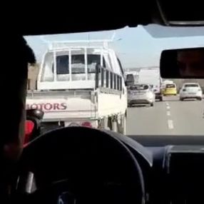 Çekmeköy'de makas atan maganda kamerada