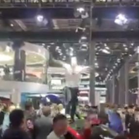 Şanghay Otomobil Fuarı'nda Tesla'ya protesto