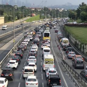 İstanbul’da trafik yoğunluğu