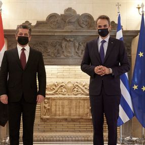 Kiryakos Miçotakis ile Mesrur Barzani görüştü
