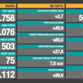 12 Haziran Türkiye'de koronavirüs tablosu