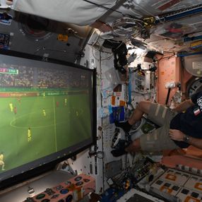 Fransız astronot Pesquet uzayda Portekiz-Fransa maçını takip etti