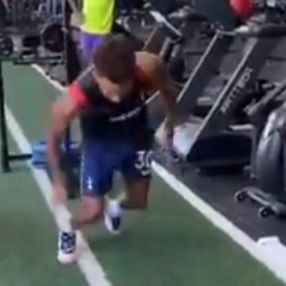 Gedson Fernandes, Galatasaray'ın ekipmanlarıyla çalışıyor
