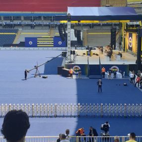 Fenerbahçe'de platformun kurulduğu yer tepki çekti