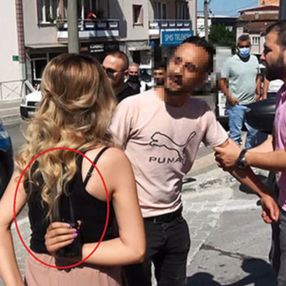 Bursa'da kadına bıçaklı şiddeti DHA muhabiri önledi