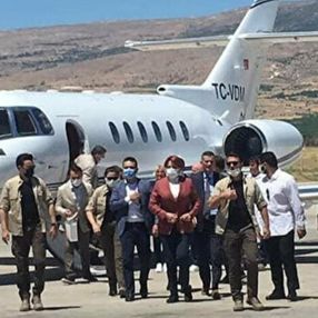 Meral Akşener, Malatya'ya özel jetle gitti