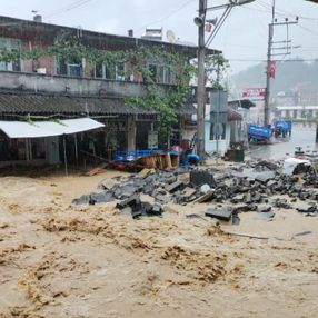 Zonguldak'ta dere taşınca 1 belde sular altında kaldı