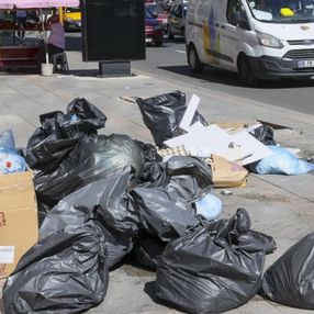 Ankara Çankaya'da çöp krizi