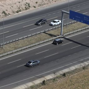 Ankara'da helikopterle trafik denetimi