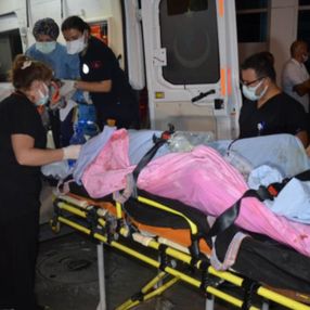 Samsun'da parkta ateş yakan şahıs yandı
