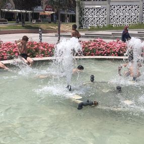 Konya'da süs havuzunda tehlikeli serinlik