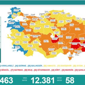 24 Temmuz Türkiye'de koronavirüs tablosu