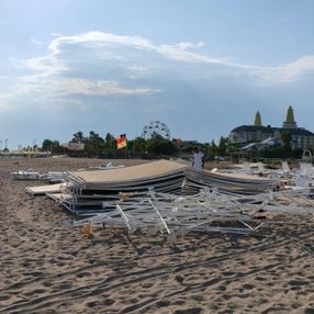 Antalya'da hortum sahili vurdu