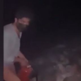 Yusuf Güney yangın bölgesinde