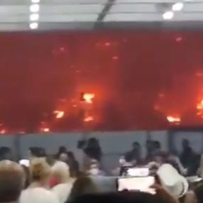 Yunanistan'da alevlerden feribotla kaçanların aklında göçmenler var