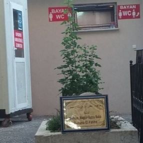 Bursa'da türbeyle tuvalet yan yana olunca tepki çekti