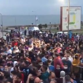 Trabzonspor taraftarları stada biletsiz girmek istedi