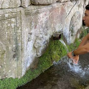 Bursa’da Roma döneminden kalan lahit, çeşme olarak kullanılıyor