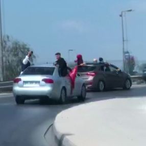 Kartal’da düğün konvoyunun tehlikeli yolculuğu kamerada